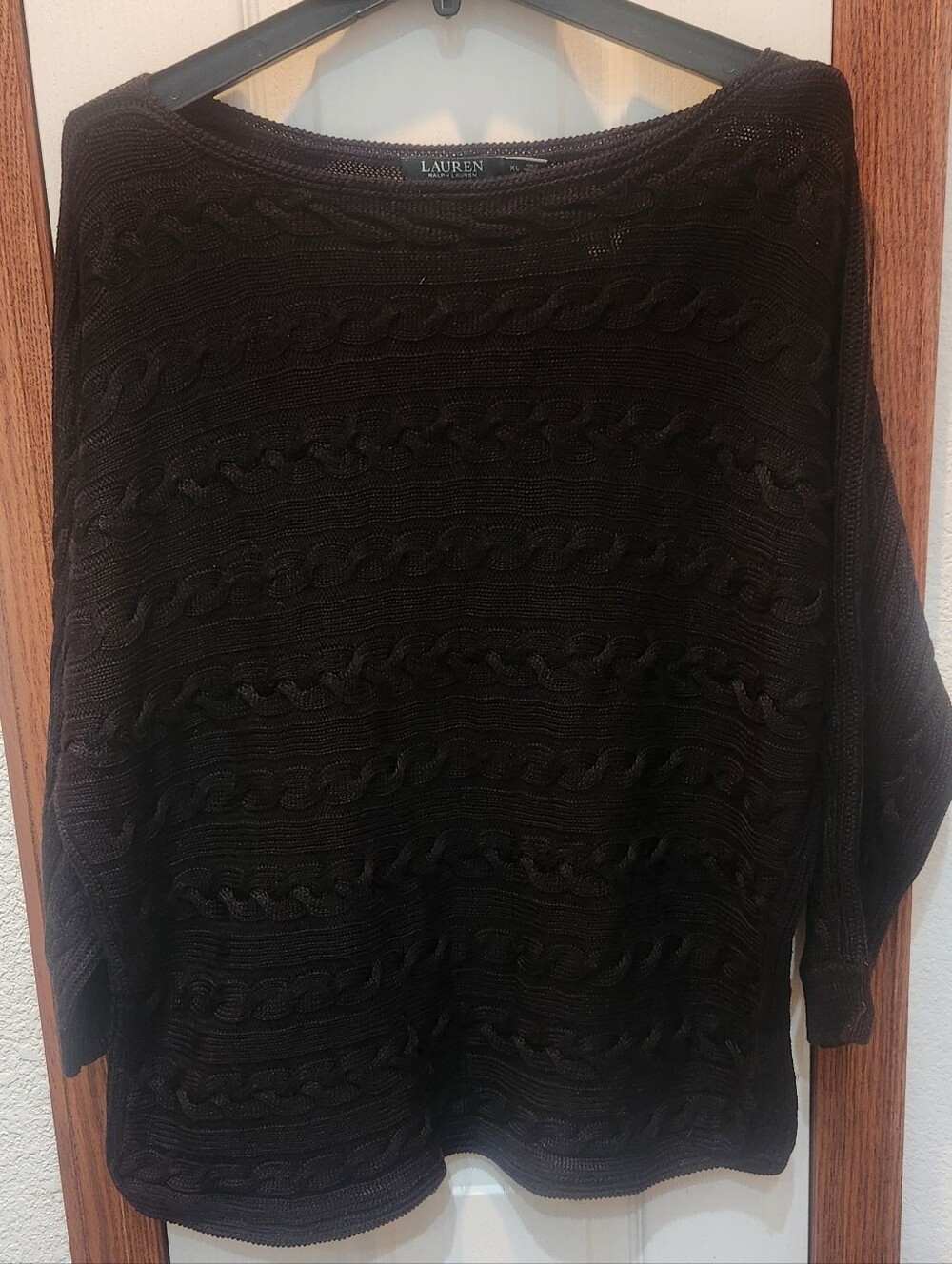 Lauren Ralph Lauren Boatneck Black Sweater